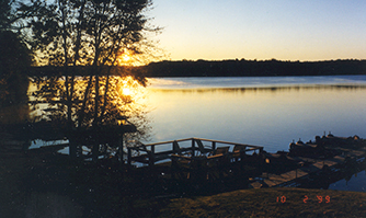Watch the beautiful sunsets at Bay-Vue Resort on Big Chetac Lake
